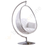 Hangstoel Dorentina Egg shape Zilver - Eric Kuster Stijl