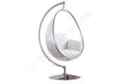 Hangstoel Dorentina Egg shape Zilver - Eric Kuster Stijl