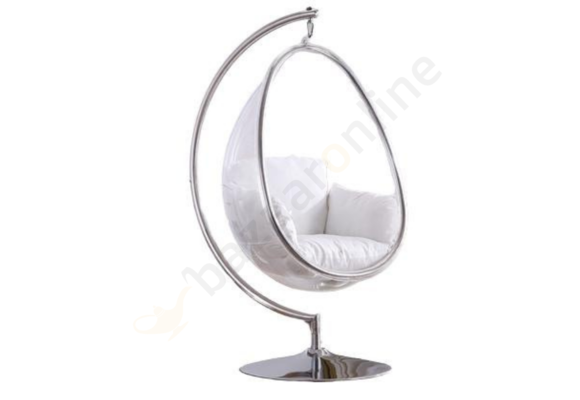 Hangstoel Dorentina Egg shape Zilver - Eric Kuster Stijl
