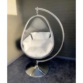 Hangstoel Dorentina Egg shape Zilver - Eric Kuster Stijl