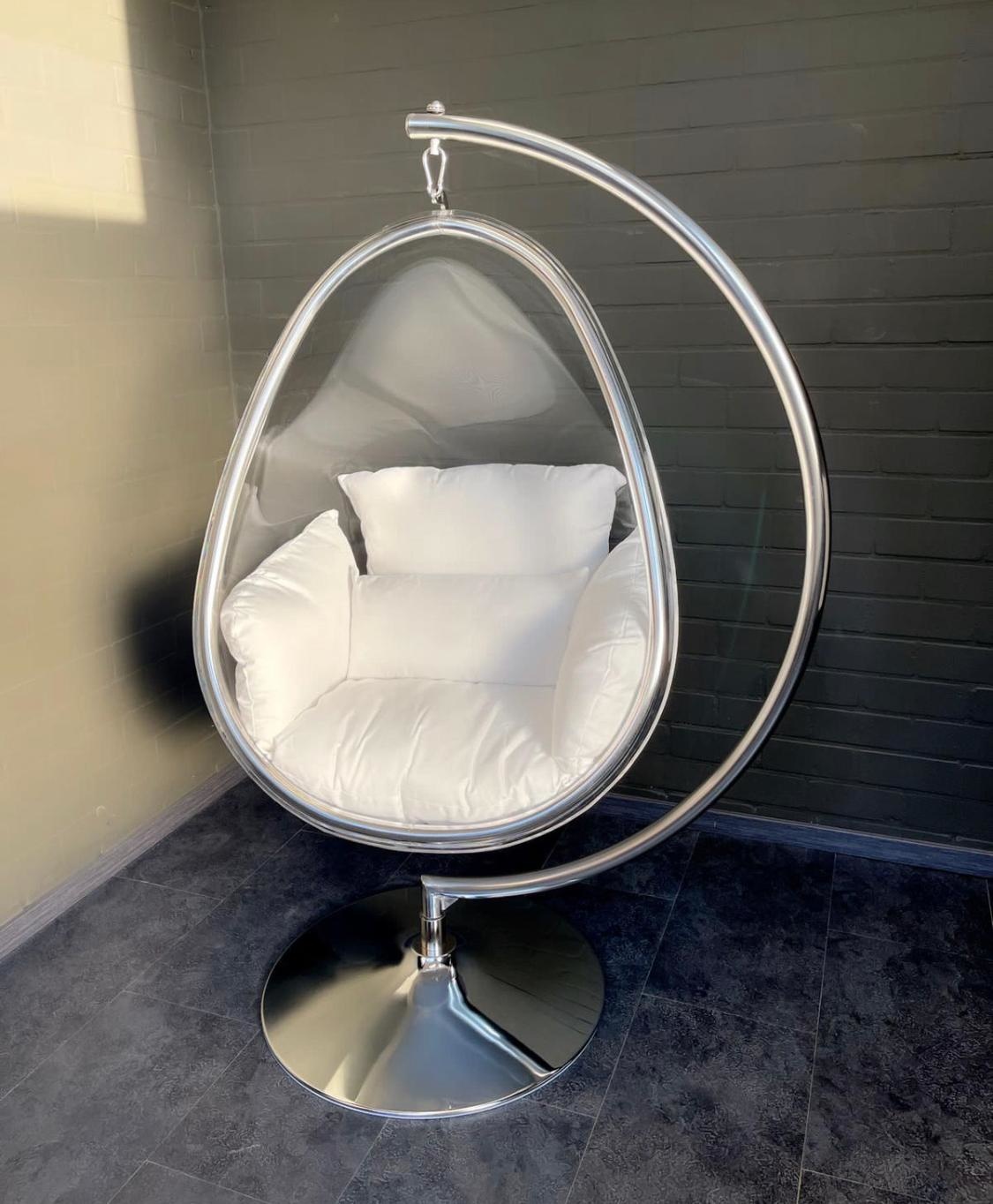 Hangstoel Dorentina Egg shape Zilver - Eric Kuster Stijl