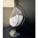 Hangstoel Dorentina Egg shape Zilver - Eric Kuster Stijl