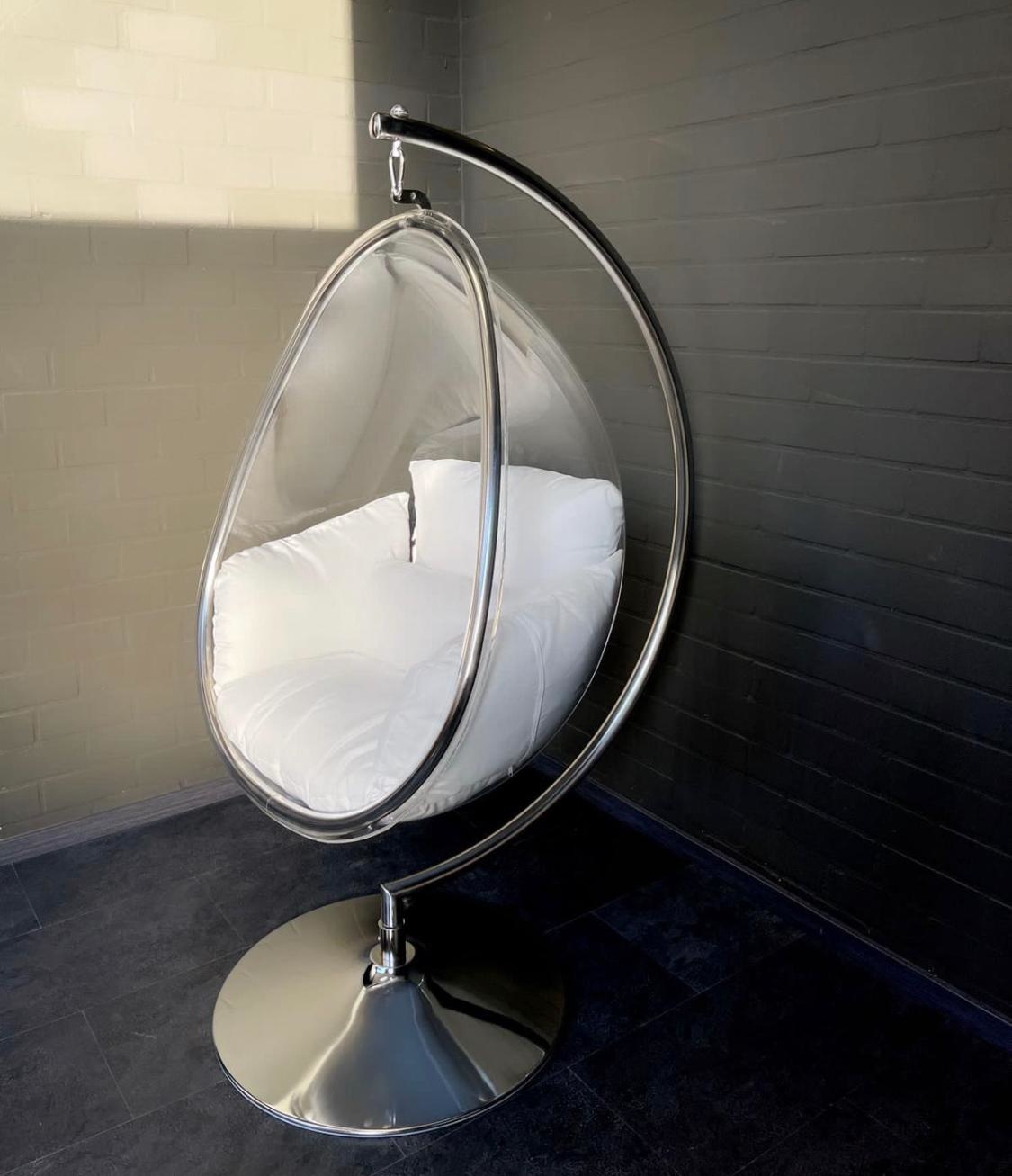 Hangstoel Dorentina Egg shape Zilver - Eric Kuster Stijl