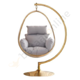 Hangstoel Dorentina Egg shape Goud - Eric Kuster Stijl