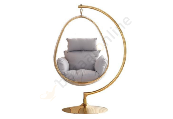 Hangstoel Dorentina Egg shape Goud - Eric Kuster Stijl