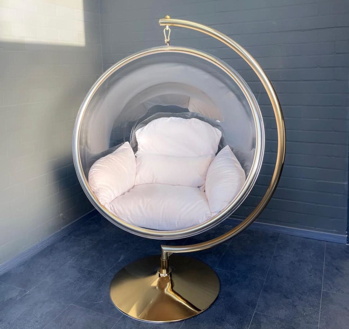 Hangstoel Dorentina Rond shape Zilver - Eric Kuster Stijl