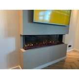 Elektrische Sfeerhaard Fiamme - 3 zijdig - inbouwhaard / cinewall haard