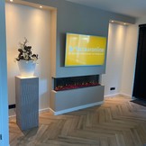 Elektrische Sfeerhaard Fiamme - 3 zijdig - inbouwhaard / cinewall haard