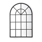 Industriële wandspiegel Raameffect 130 x 80 cm