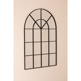 Industriële wandspiegel Raameffect 130 x 80 cm