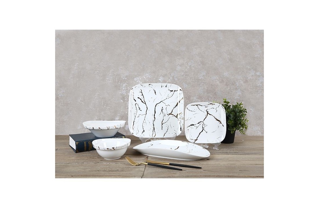 Bricard Evry Marmer set 25-delig Wit/Goud