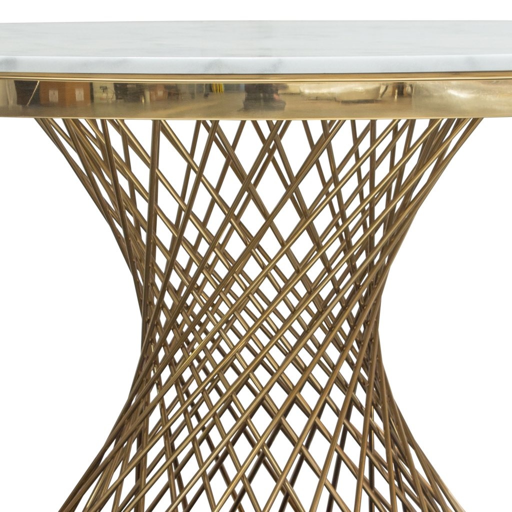 Eettafel Bentey rond 130 Ø - Goud