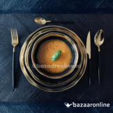 FERVEO Sara Bestekset 36-delig zwart/goud