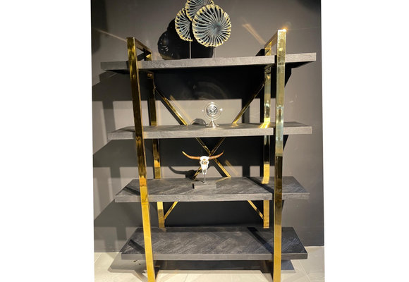 Wandkast Black Bonito - Goud