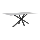 Eettafel Octopus Marmer Wit - Zwart