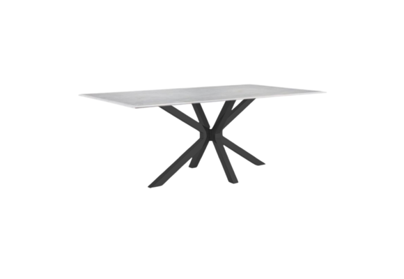 Eettafel Octopus Marmer Wit - Zwart