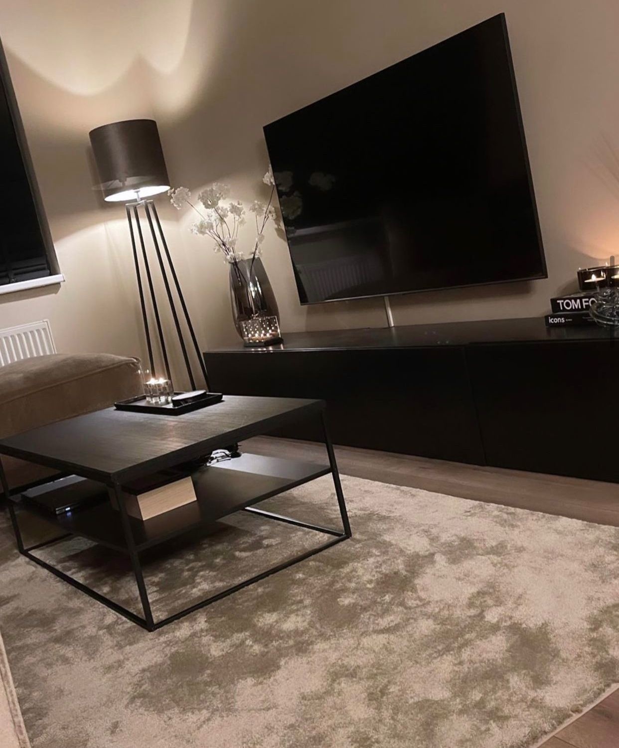 Maine Vloerkleed Laagpolig Licht Taupe kleurig - Eric Kuster Stijl vloerkleed