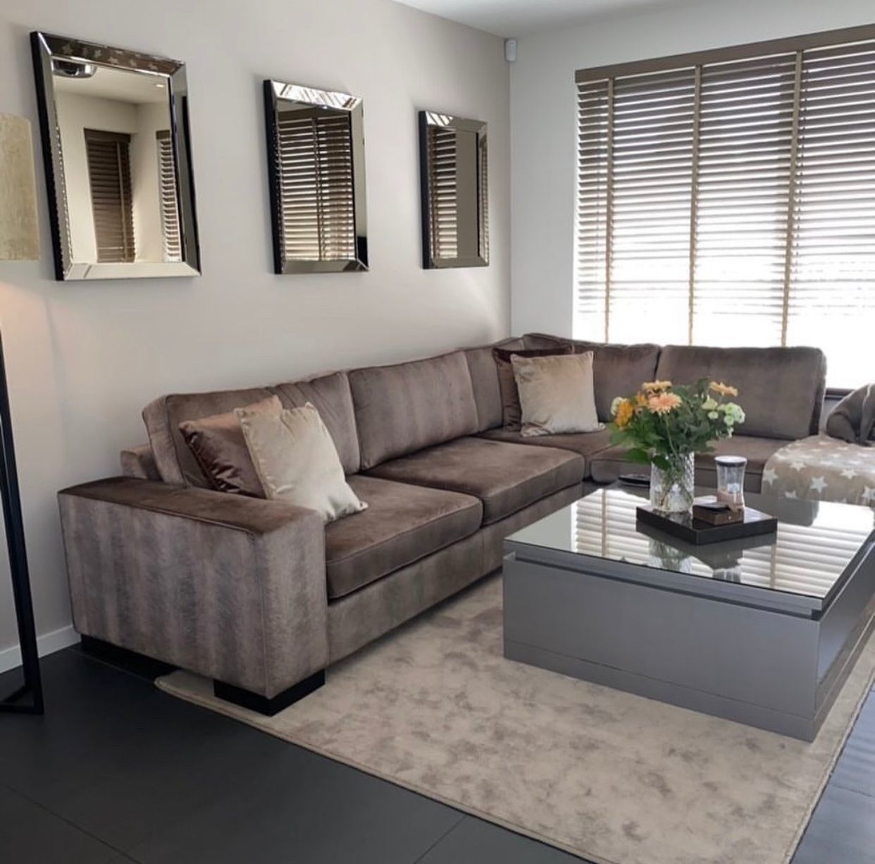 Maine Vloerkleed Laagpolig Licht Taupe kleurig - Eric Kuster Stijl vloerkleed