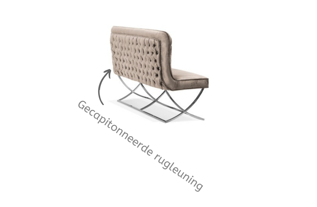 Belmont Eetkamerbank Grijs