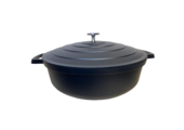 Braadpan 28 cm - anti-aanbaklaag - zwart - laag