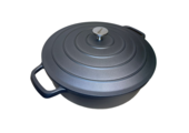 Braadpan 28 cm - anti-aanbaklaag - grijs - laag