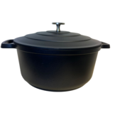 Braadpan 24 cm - anti-aanbaklaag - zwart - hoog