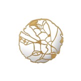 Venus Spiegel Wandklok Spiegelglas / Goud - 120cm ø