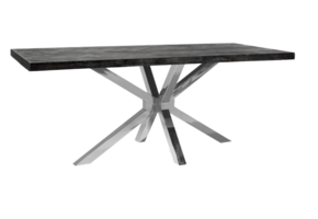 Eettafel Octopus Black Bonito - visgraat look