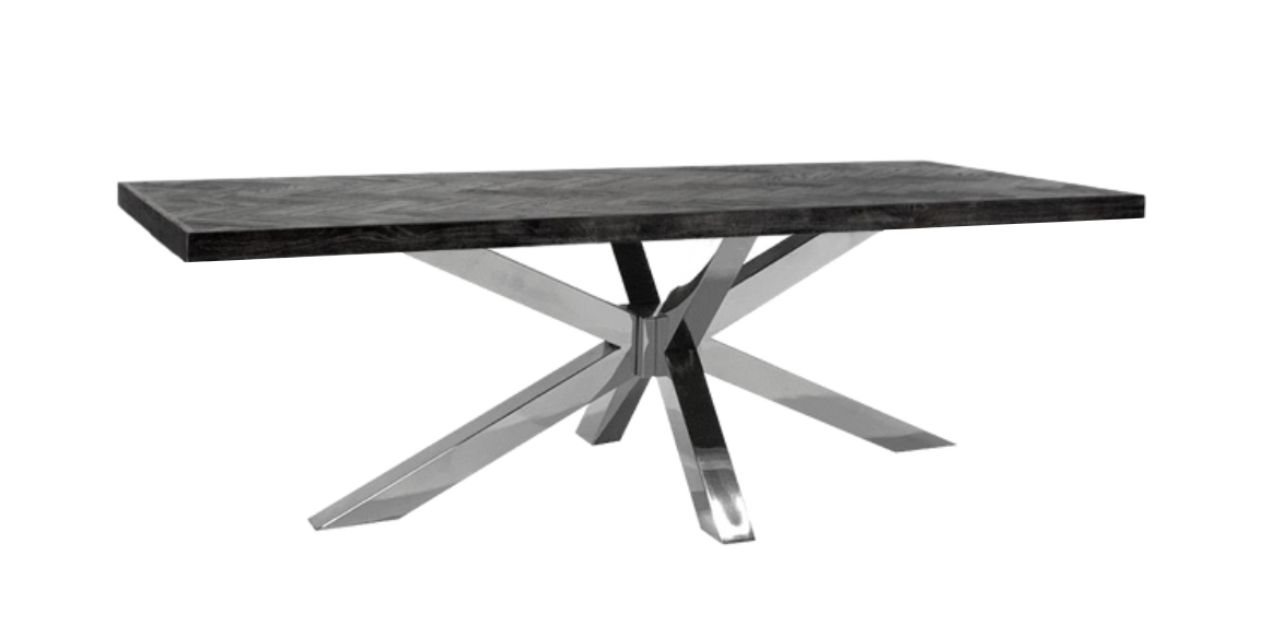 Salontafel Octopus Black Bonito - visgraat look