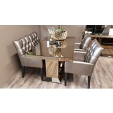 Eettafel Blocci Spiegel Glas -Eric Kuster stijl