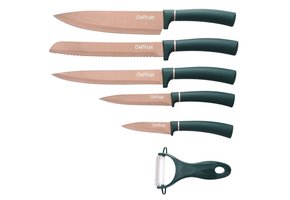 Cheffinger messenset goud 6-delig