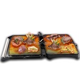 Cheffinger Panini Grill / Contactgrill - Zwart/Zilver