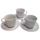 Espressoset - Tears - 12-delig - Wit