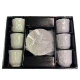 Espressoset - Tears - 12-delig - Wit