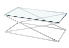 Salontafel Rixos Helder Glas Zilver