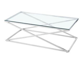 Salontafel Rixos Helder Glas Zilver