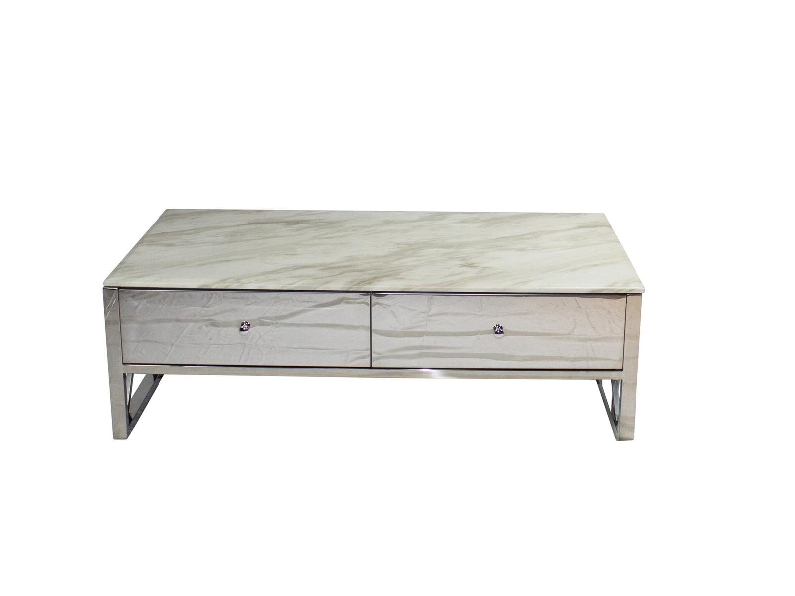 Salontafel Aspen Zilver 130 x 70 cm