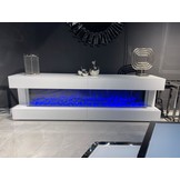 TV-meubel Oxton Wit met ingebouwde 3D sfeerhaard