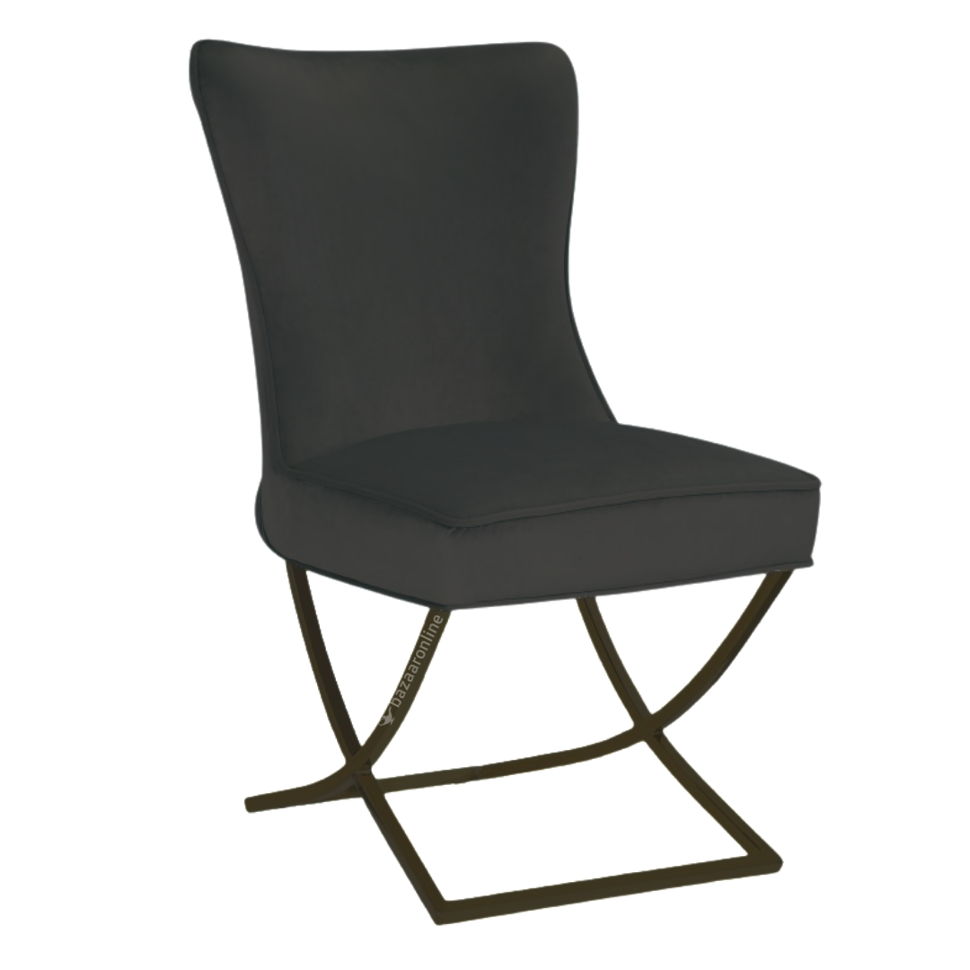 Stoel Luxor Zwart Velvet / Zwart