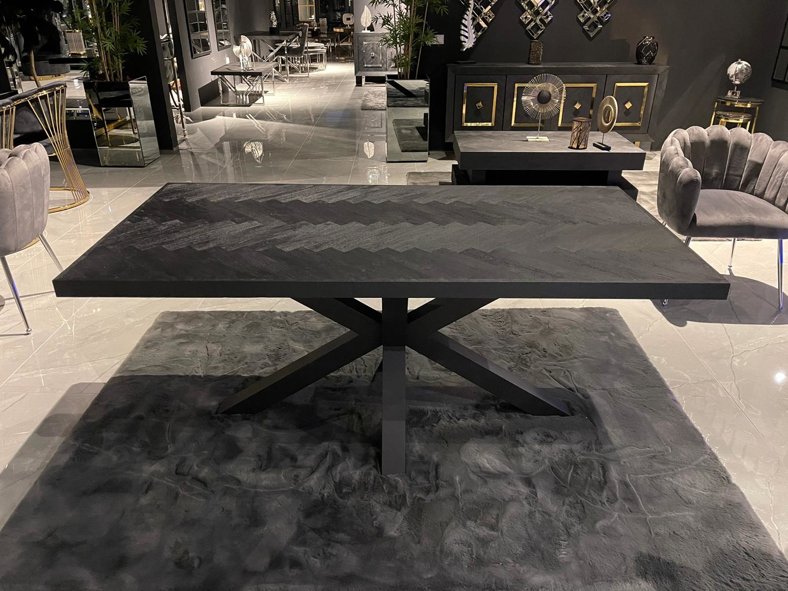 Eettafel Octopus Black Bonito - Zwart