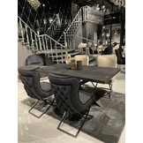 Stoel Luxor Zwart Velvet / Zwart