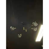 Plafondlamp Gold Alicia - smokey glas - 4 lichts