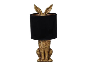 Konijnlamp Harig  tafellamp - Hiding Bunny