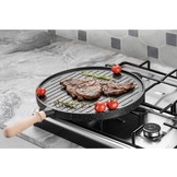 Gietijzeren pan ø 35 cm - dubbelzijdig - 3 in 1