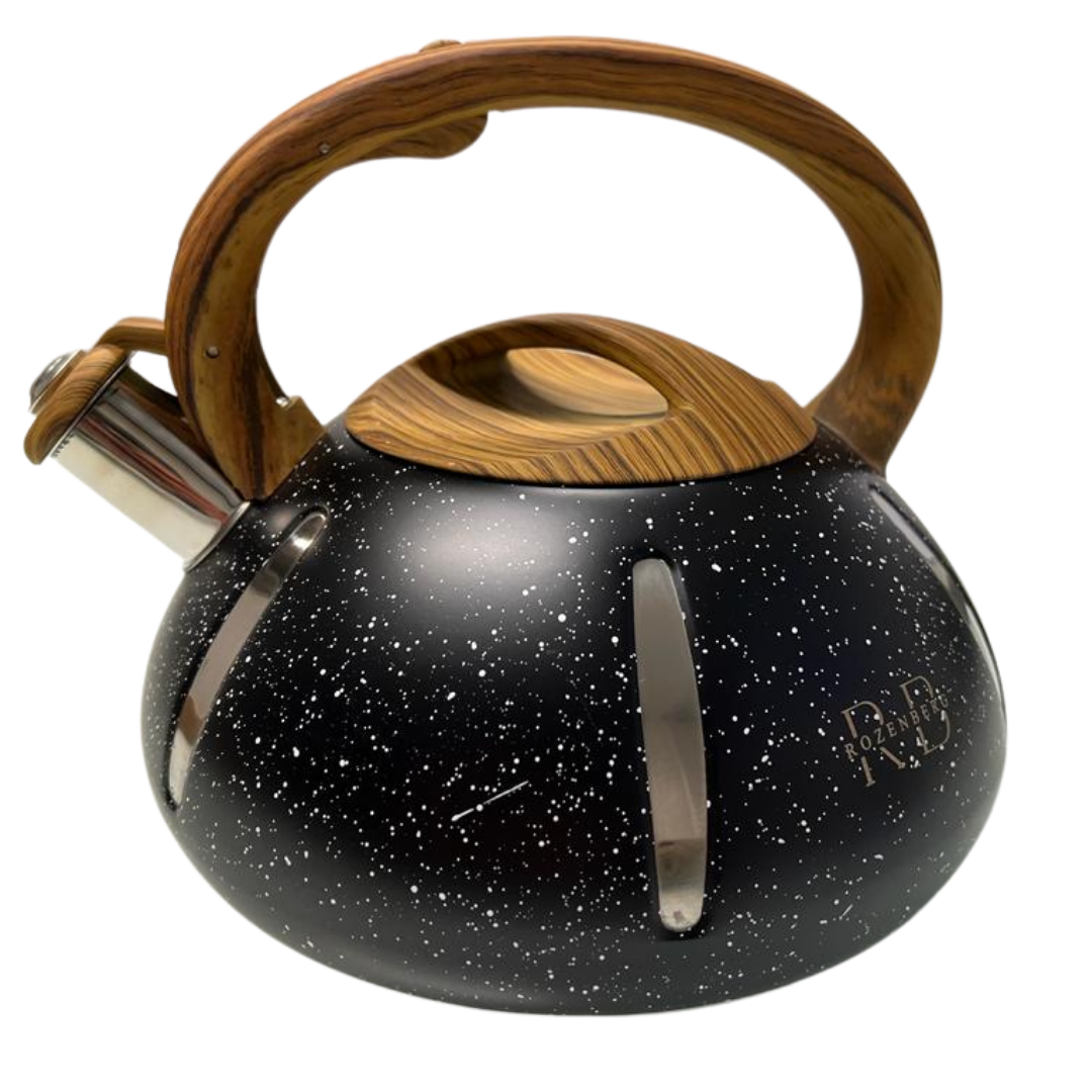 Fluitketel / Theeketel Rozenberg | 3 Liter | Zwart