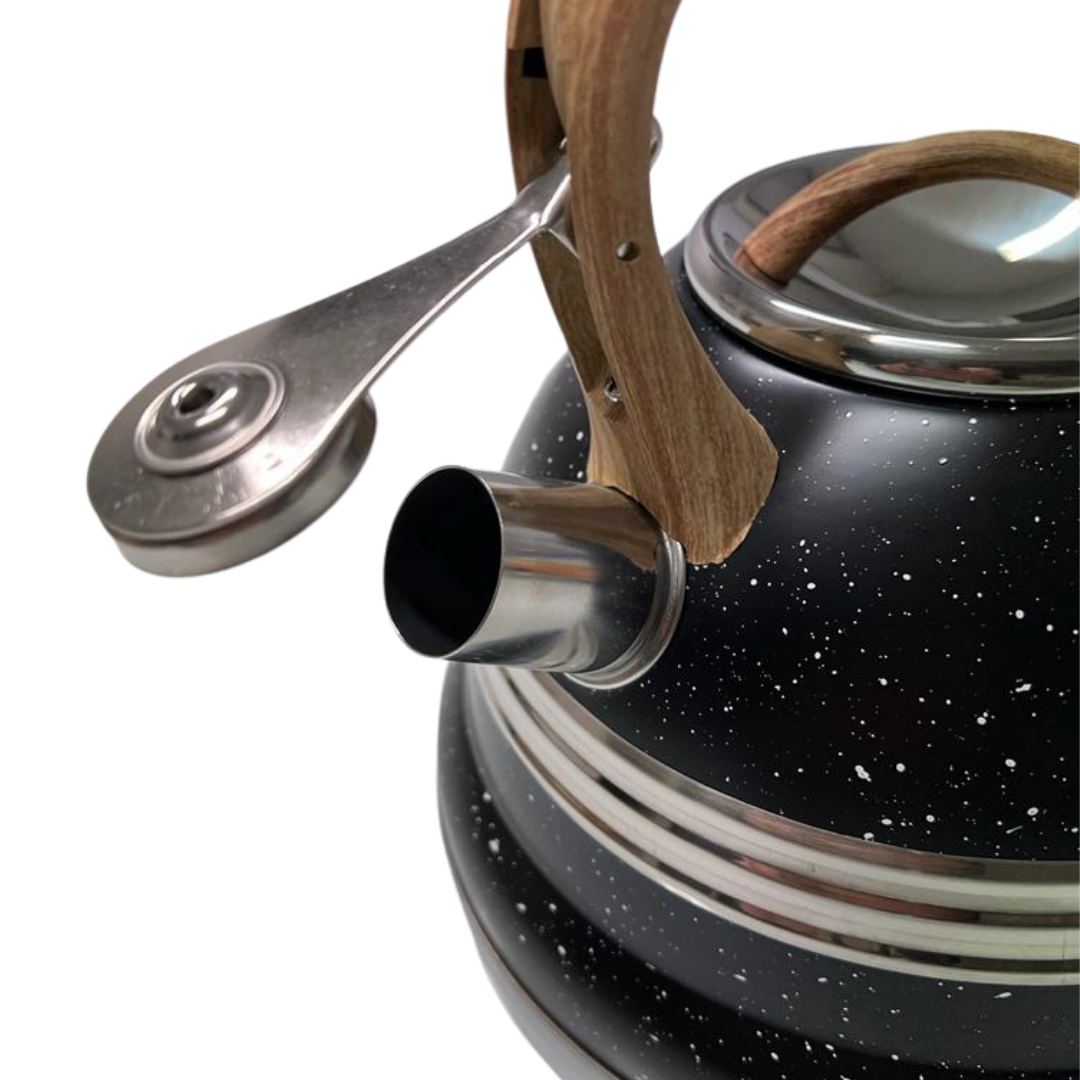 Fluitketel / Theeketel Rozenberg 2 | 3 Liter | Zwart