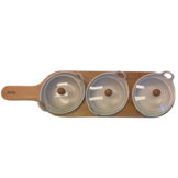 Kommetjes set - Bamboe - 4 delig - Porselein