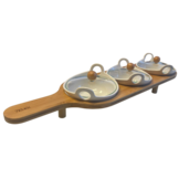 Kommetjes set - Bamboe - 4 delig - Porselein