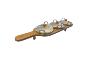 Kommetjes set - Bamboe - 4 delig - Porselein