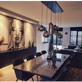 Hanglamp Smoke glas 7 lichts Mix